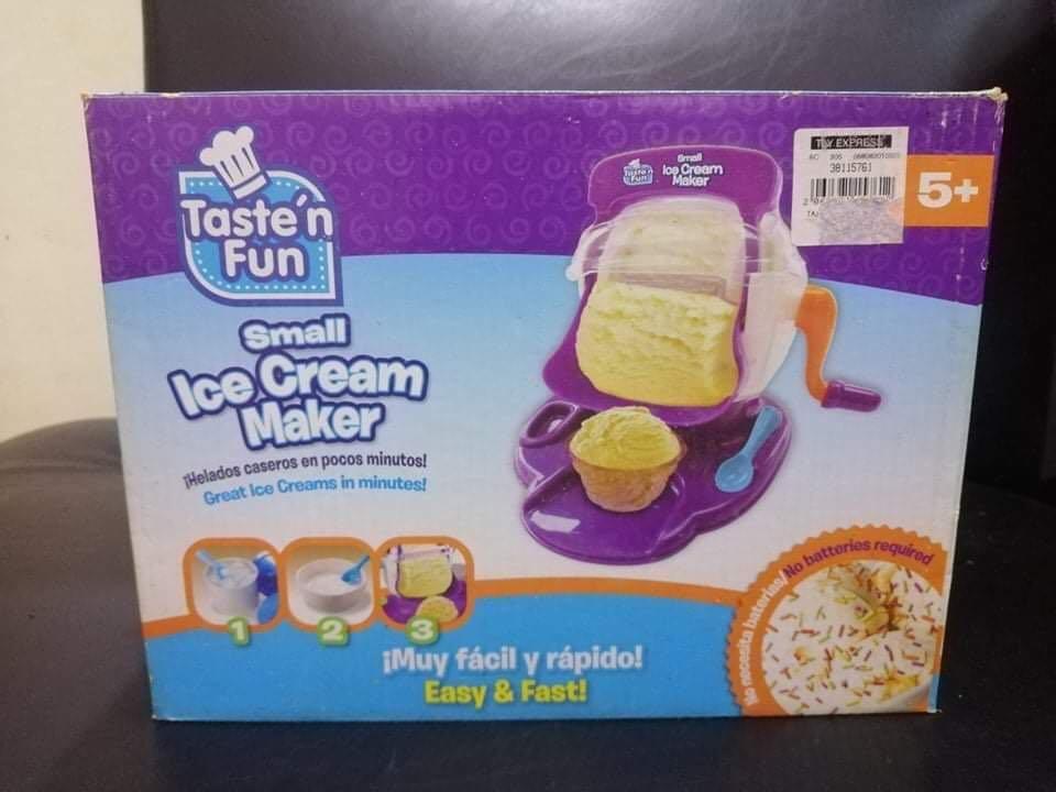Taste ‘N Fun Small Ice Cream Maker (Category: Ice-cream Makers) located in Calamba. Submitted by 21char (Listing ID 1113120544, Image 2). Description: Make your own ice-cream at home. Fun way to bond with your kiddos. From 1000 Used twice only.