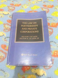 The Law on Partnerships and private corporations