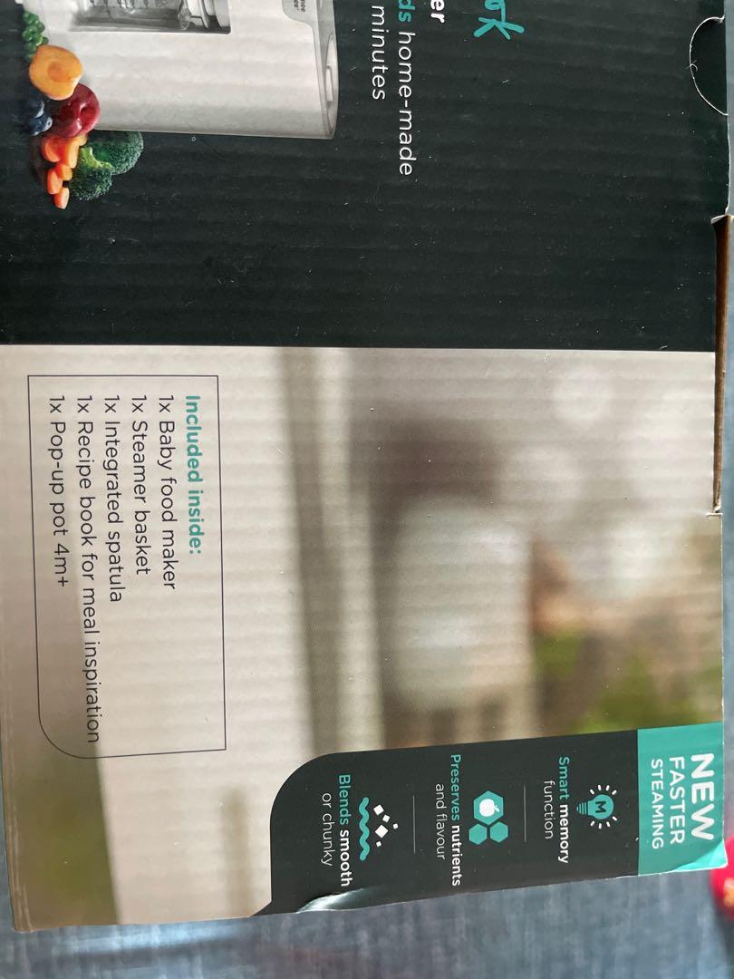 Tommee Tippee QuickCook Baby Food Maker Steamer + Blender, Babies