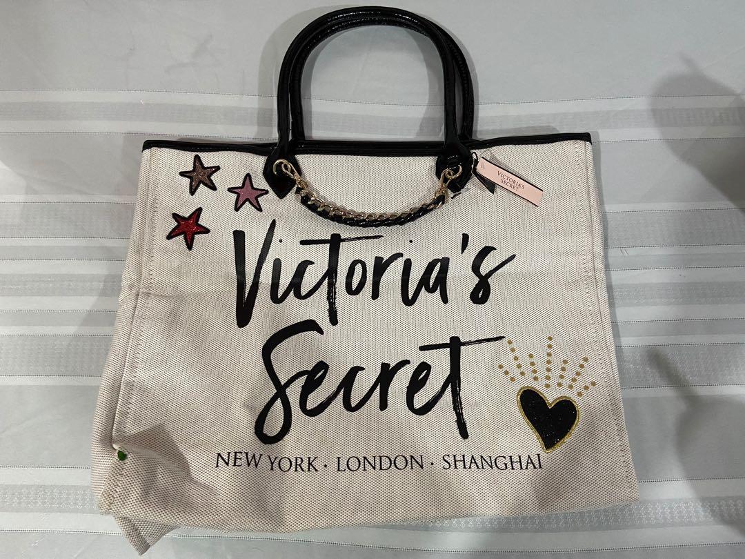 Victoria's Secret Canvas Tote Bag, Women's Fashion, Bags & Wallets