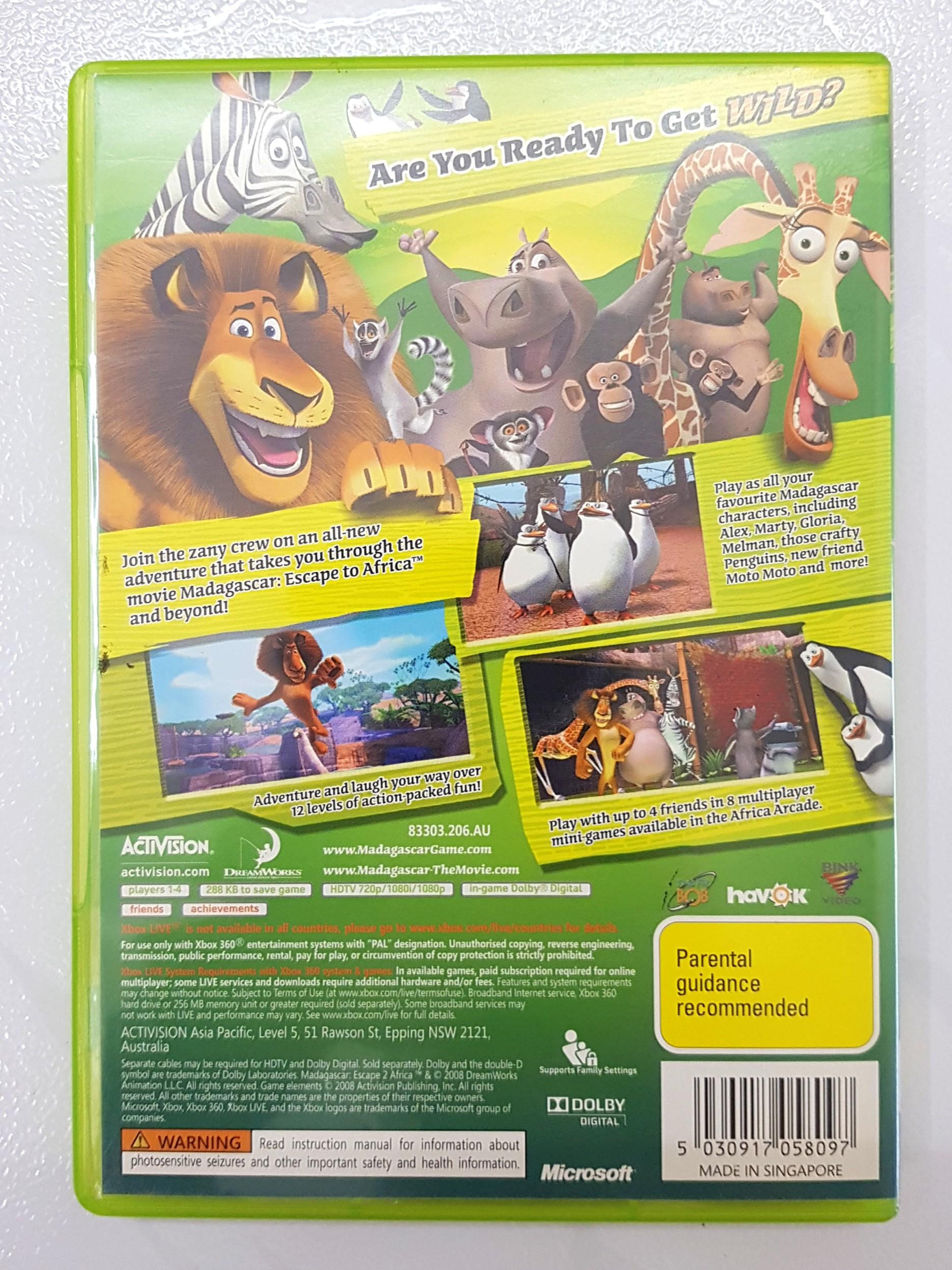 Madagascar 2 [REPRO-PACTH] - Xbox 360 - Sebo dos Games - 10 anos!