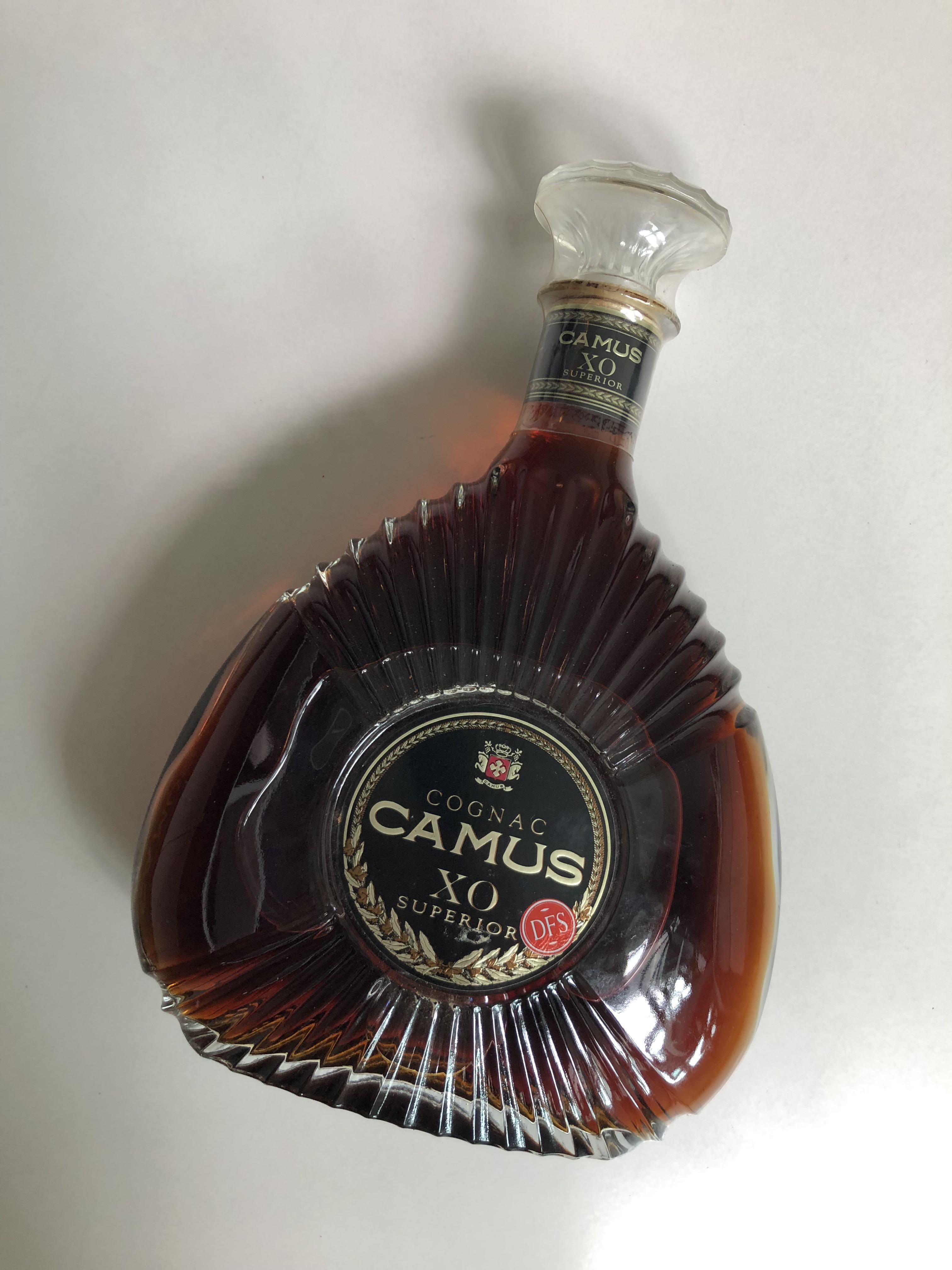 Vintage Cognac Camus XO superior - sealed bottle (new), Food 