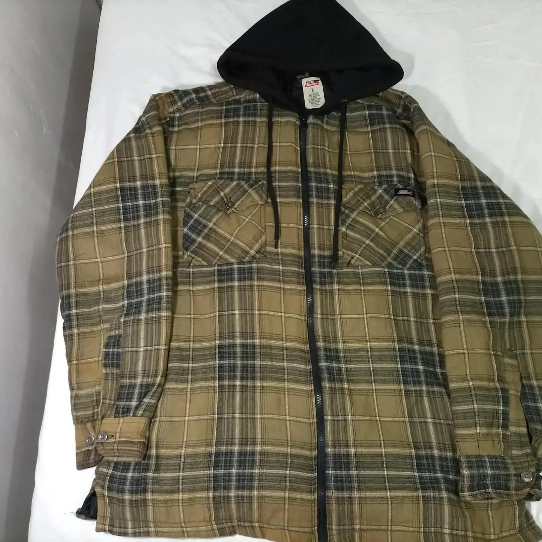 Vintage Genuine Dickies flannel hoodie 