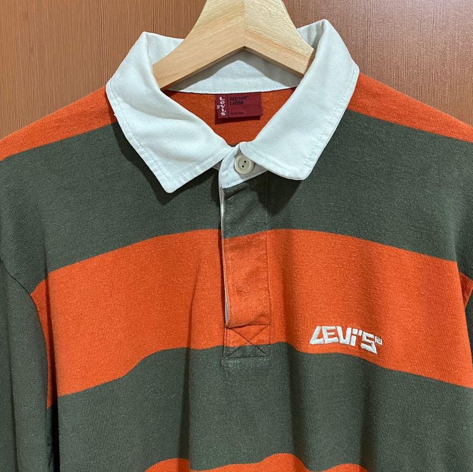 vintage levi's rugby polo, Men's Fashion, Tops & Sets, Tshirts & Polo Shirts  on Carousell
