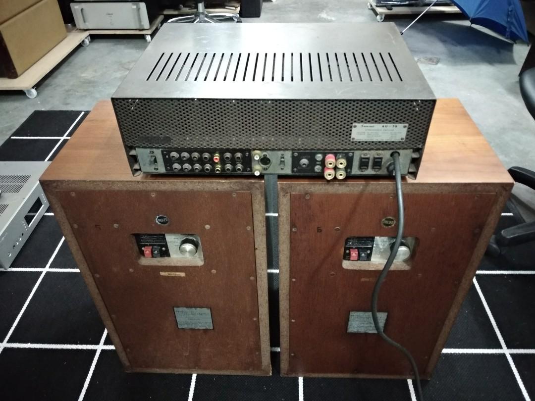 Ampli à Tubes Vintage Sansui AU-70 (7189A/EL84) - Garanti 6 Mois