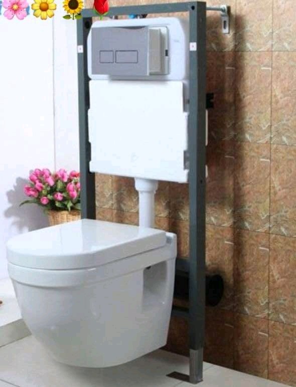 Wall hung water closet toilet bowl, Furniture & Home Living, Bathroom