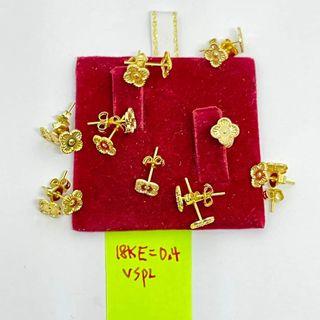 18K Saudi Gold vca gold earrings