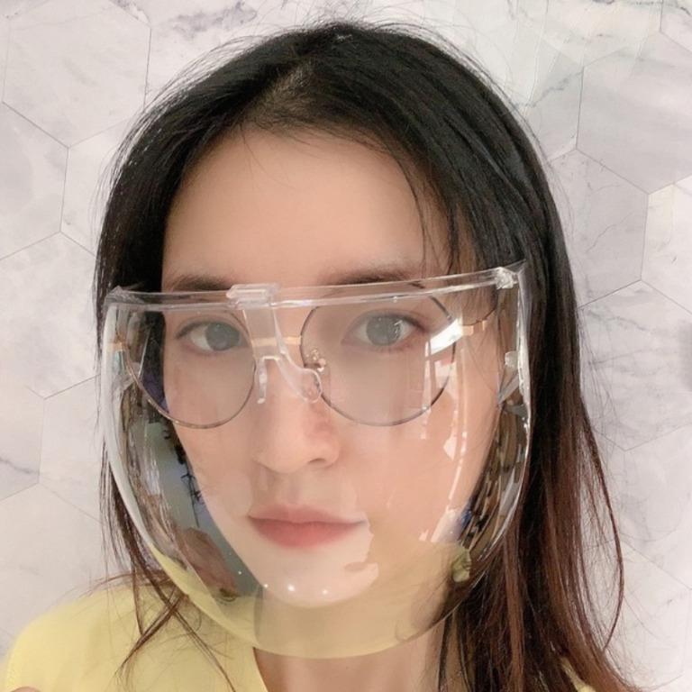 2sets 'Full face shield' Nopeet acrylic glasses Faceshield