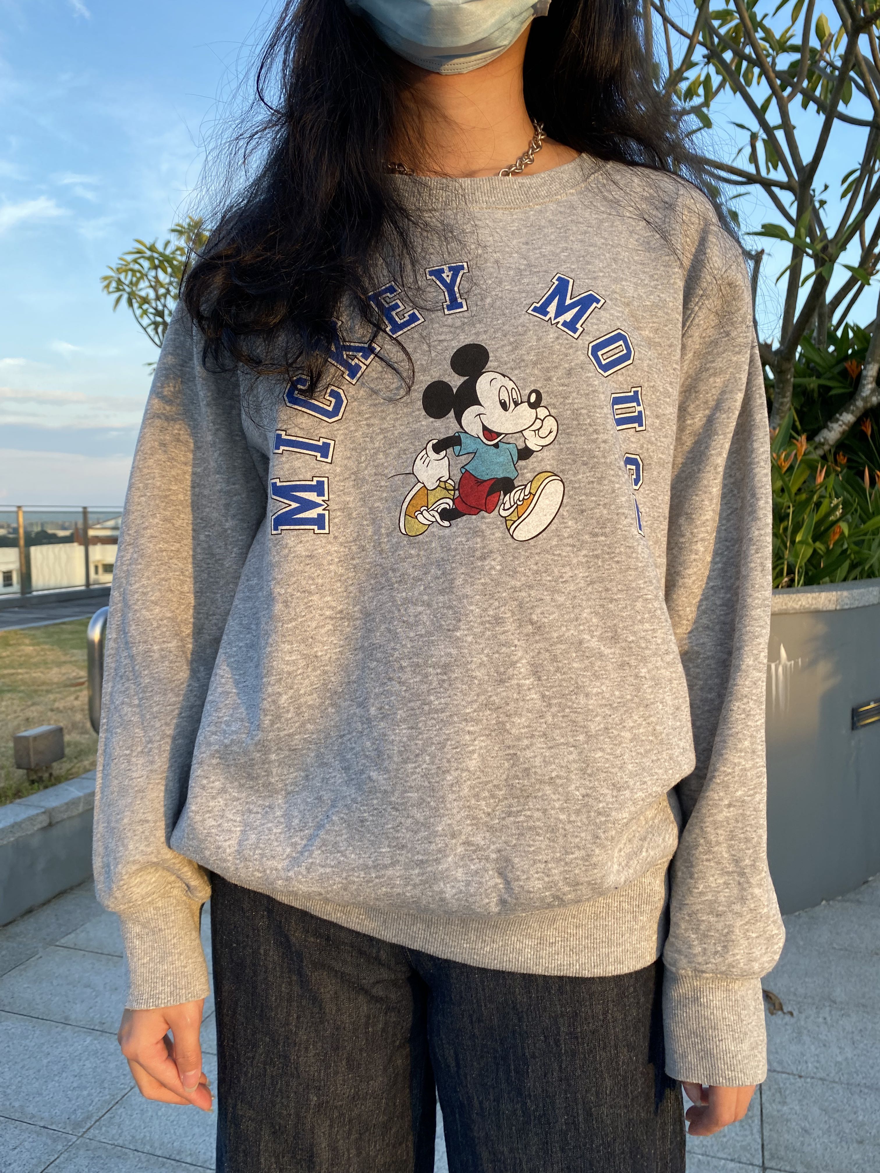 mickey mouse grey sweater