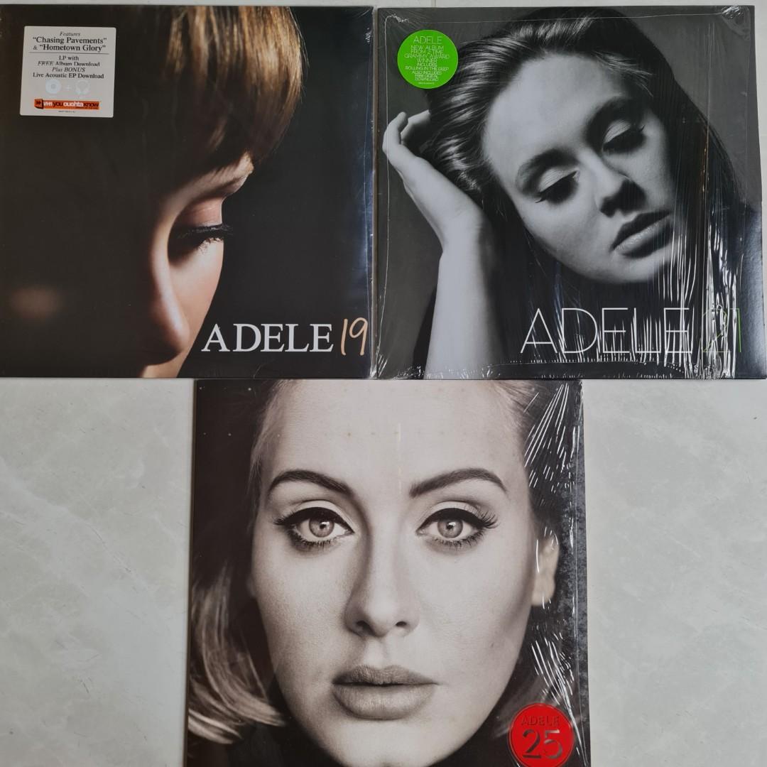 Adele Vinyl Records Set, Hobbies & Toys, Music & Media, Vinyls on Carousell