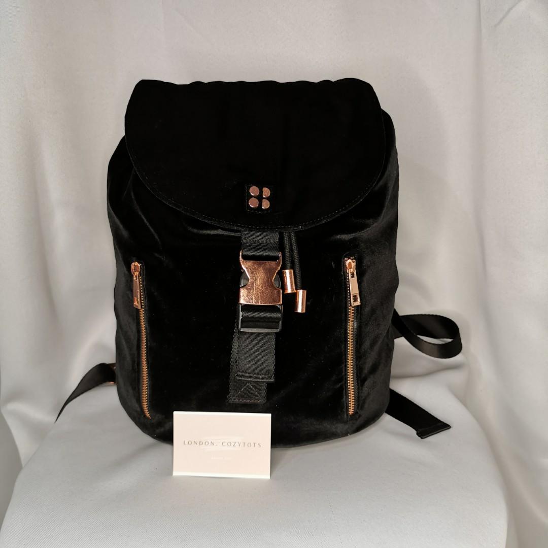 Auth Sweaty Betty London Velvet Backpack Women s Fashion Bags