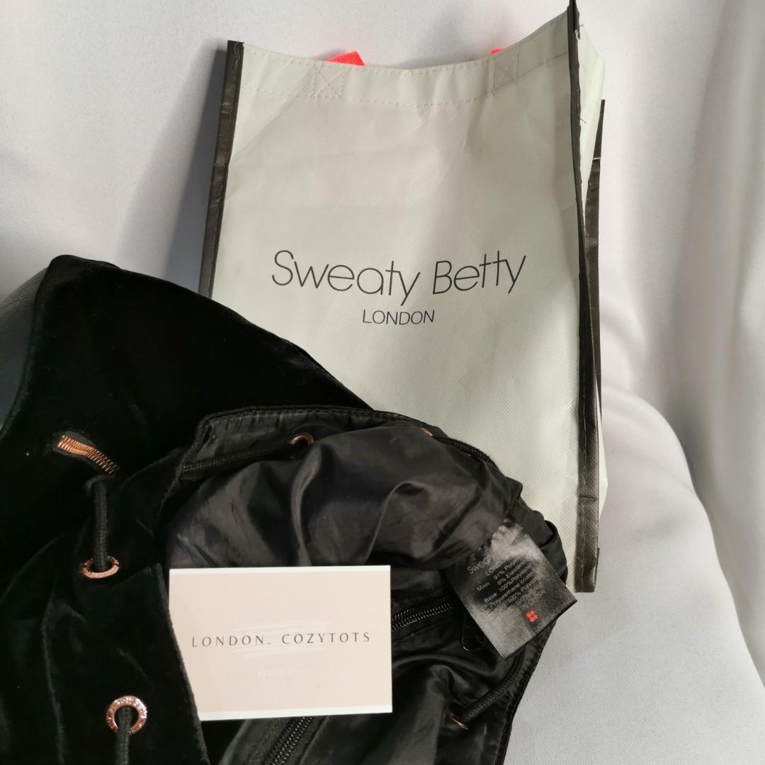 Auth Sweaty Betty London Velvet Backpack Women s Fashion Bags