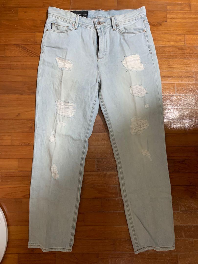 Armani exchange on sale ripped jeans