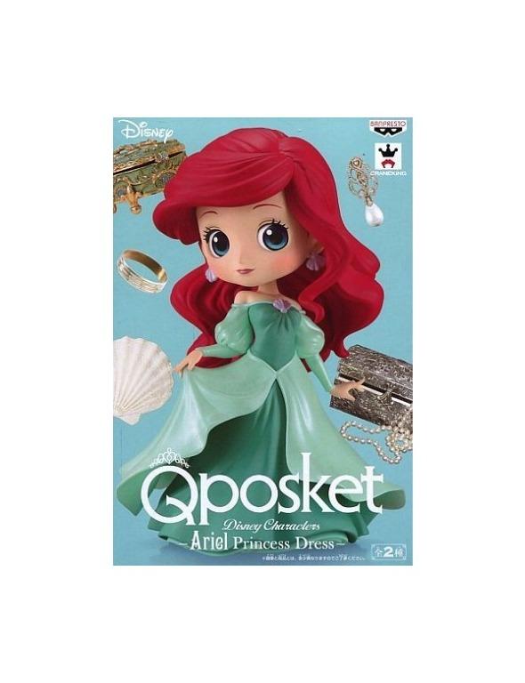 Banpresto Q Posket Disney Ariel Princess Pink /Green Dress Figure