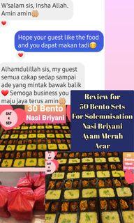 Bento Sets for Solemnisation or Gatherings