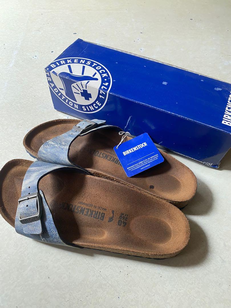 birkenstock jeans washed out blue