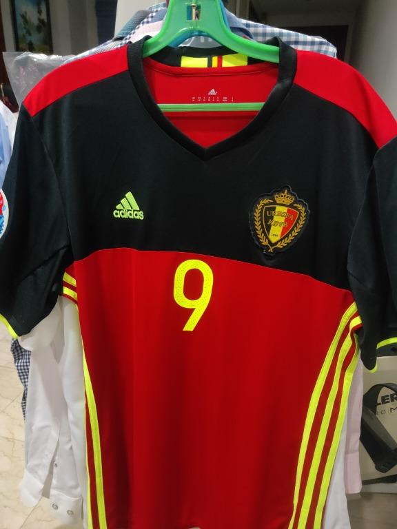 Adidas Belgium Away Shirt with Lukaku 9 Printing