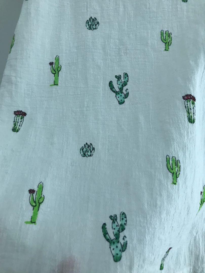 Cactus Button Down (Category: Shirts) located in Singapore. Submitted by jthie407 (Listing ID 1113354742, Image 2). Description: This cute little button down is from ModCloth, still in wearing condition..