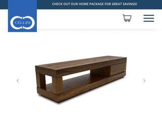 Cellini meja TV  black wood