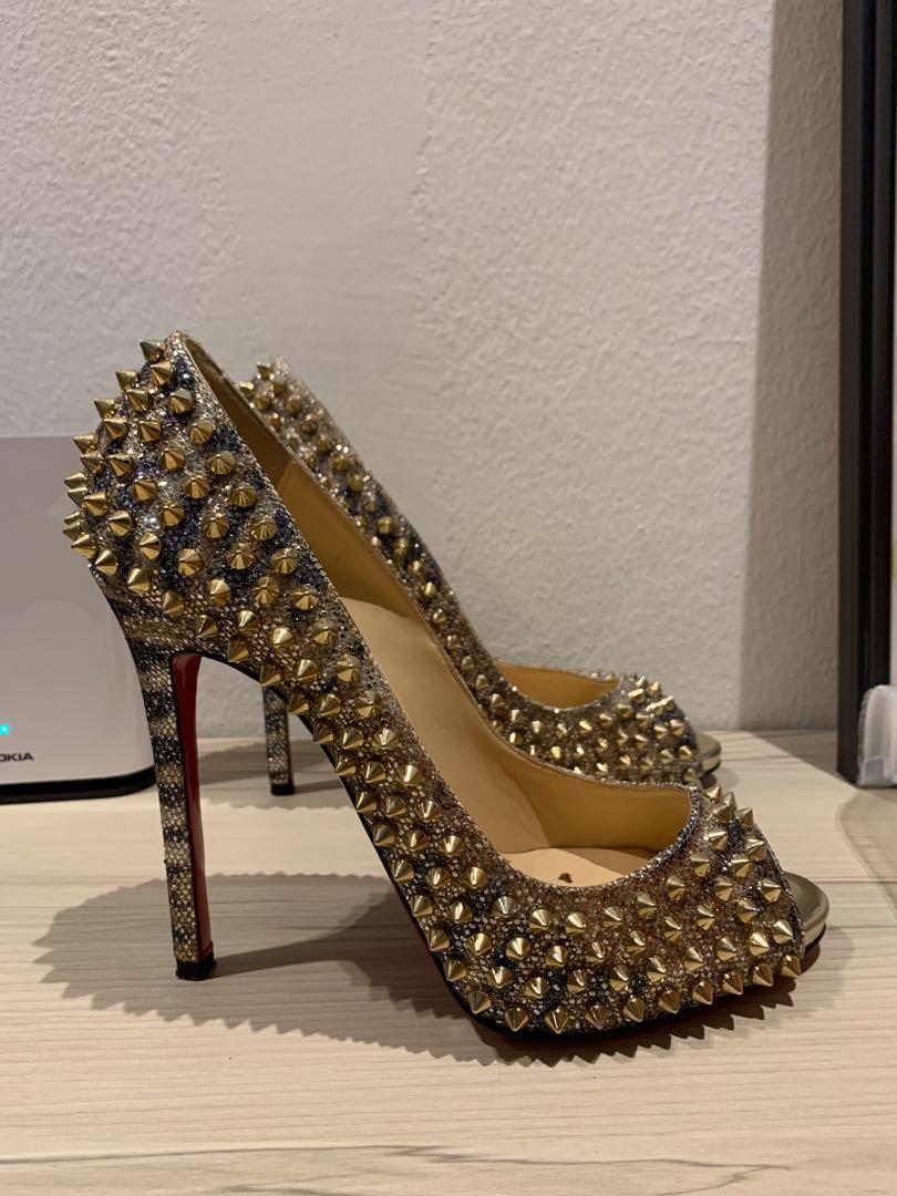 Louboutin spike heels best sale