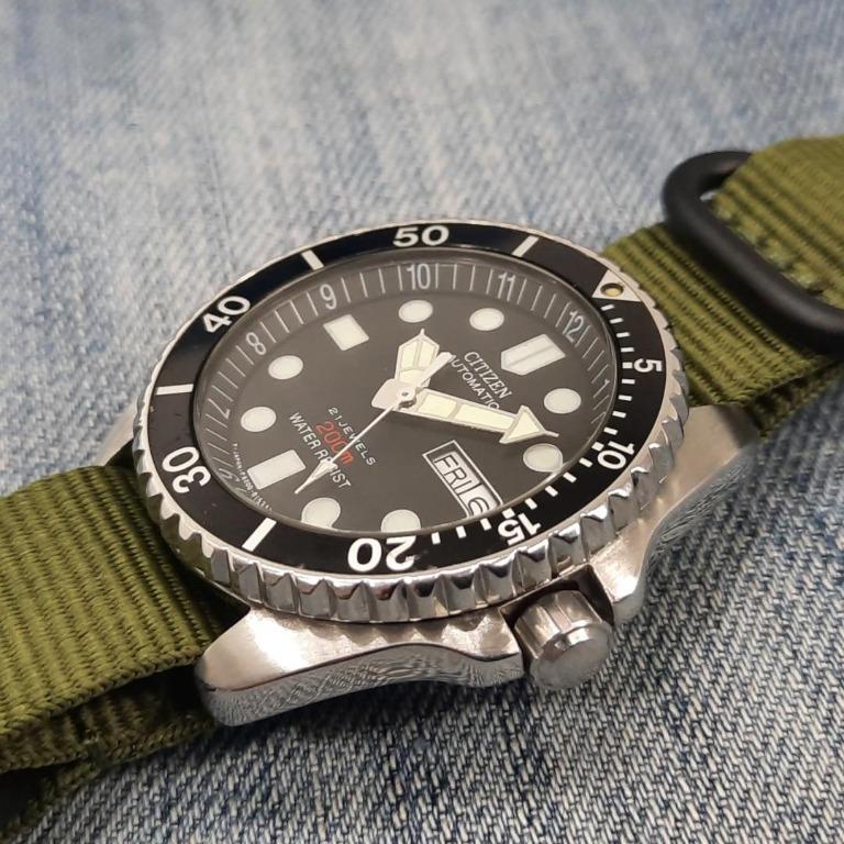 Citizen 4 824164 Y 21 Jewels Divers 200 Meters Automatic Men #39 s Watch