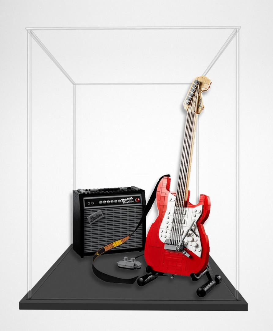 Clear acrylic display case for lego fender stratocaster 21329, Hobbies