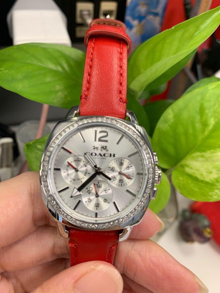 Coach on sale red watch