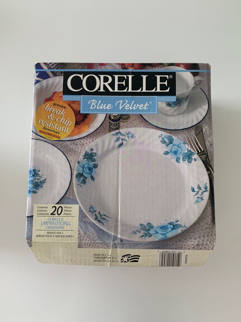 Corelle sale blue velvet