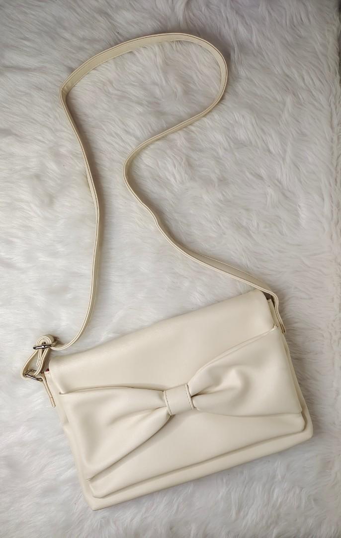 Cute white sling bag, Women's Fashion, Bags u0026 Wallets, Cross-body Bags on  Carousell