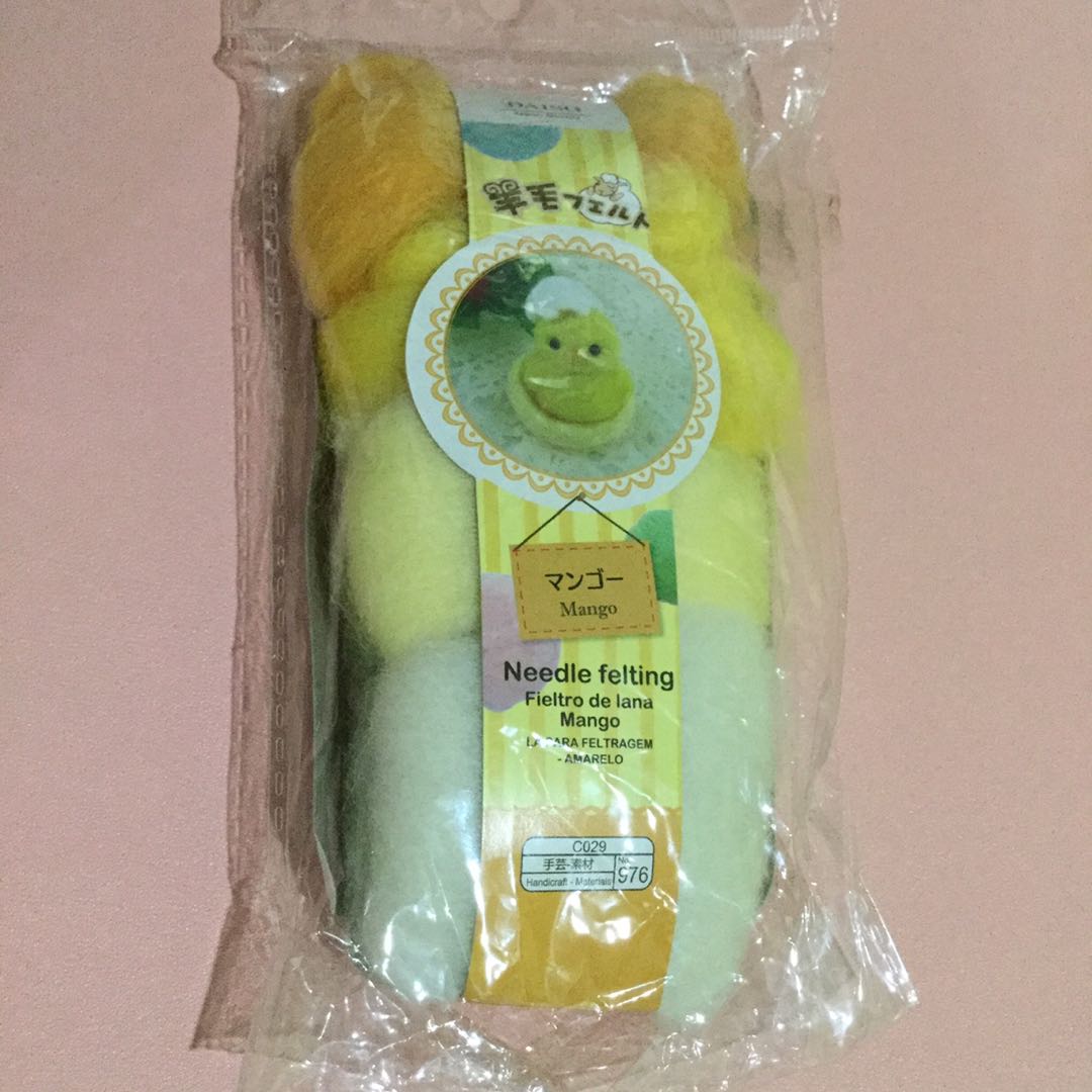 Daiso Needle Felting Wool, Hobbies & Toys, Stationary & Craft, Craft