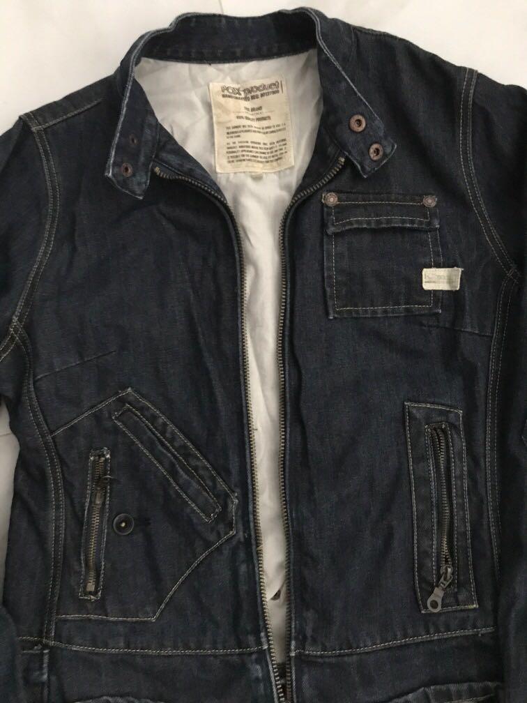 Denim Fox Jacket, Women's Fashion, Coats, Jackets and Outerwear on ...