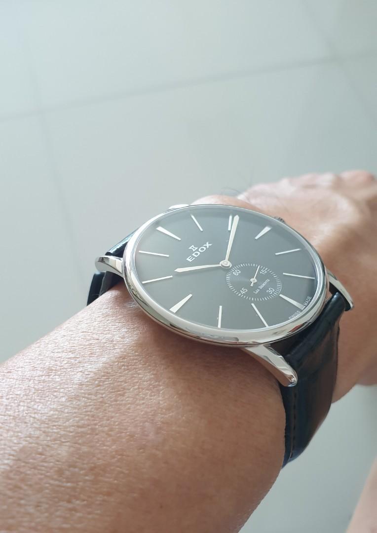 Edox les bemonts ultra slim hand winding discount
