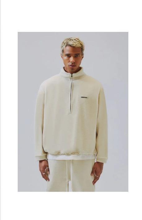 Fear of god essentials polar fleece half zipper pullover hot sale