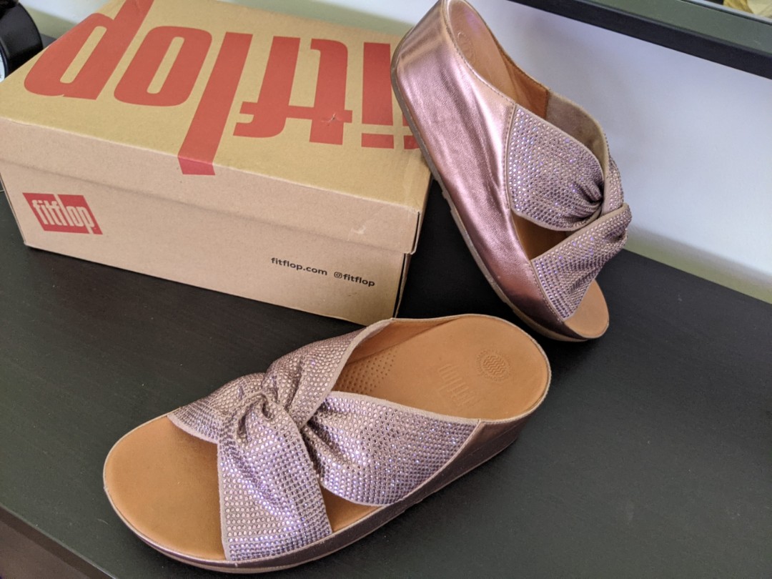 Fitflop twiss crystal clearance slide