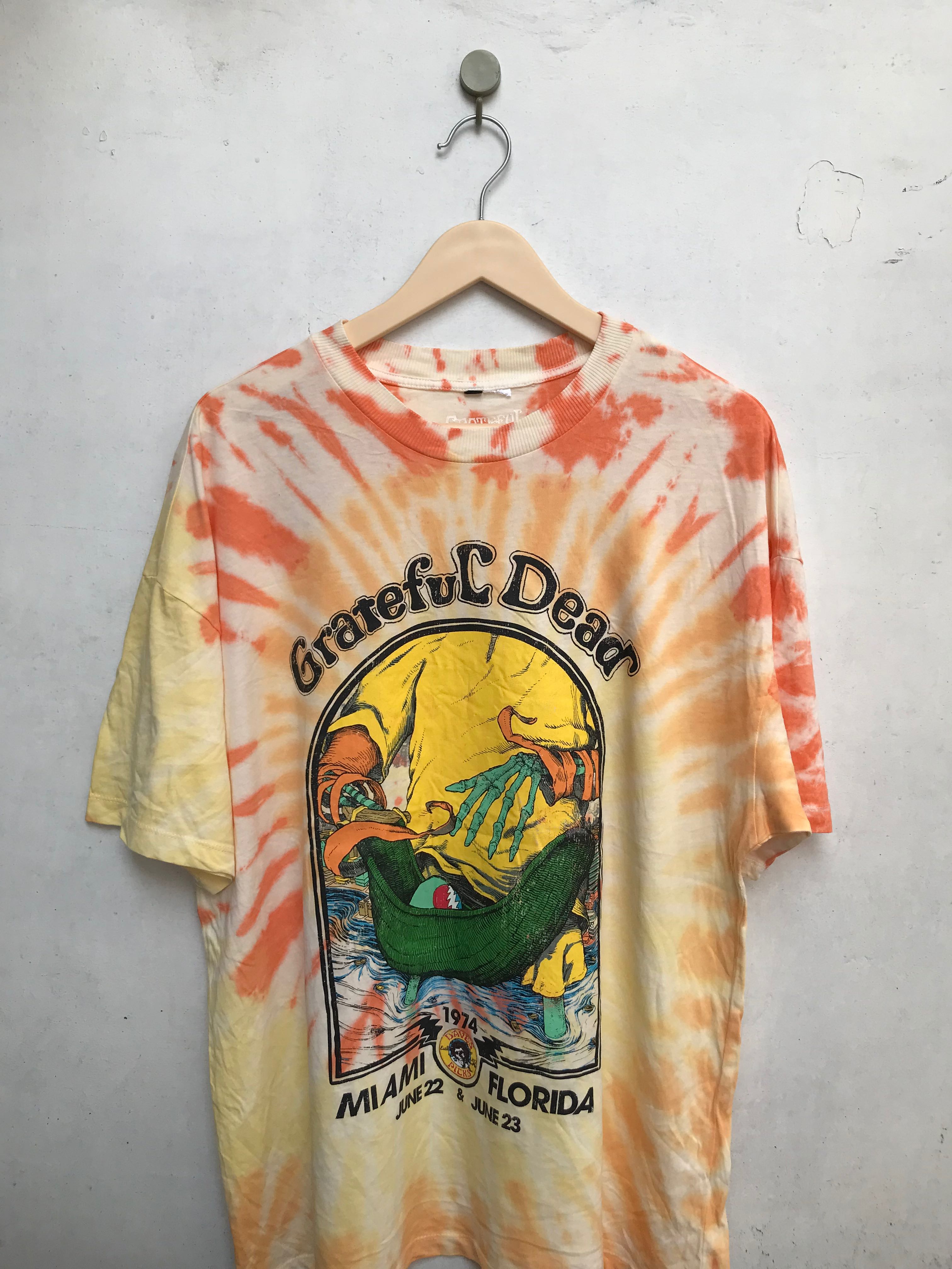 Grateful Dead Tie Dye H&M Divided Adult Tshirt Size XS Oversized Basketball  Dunk