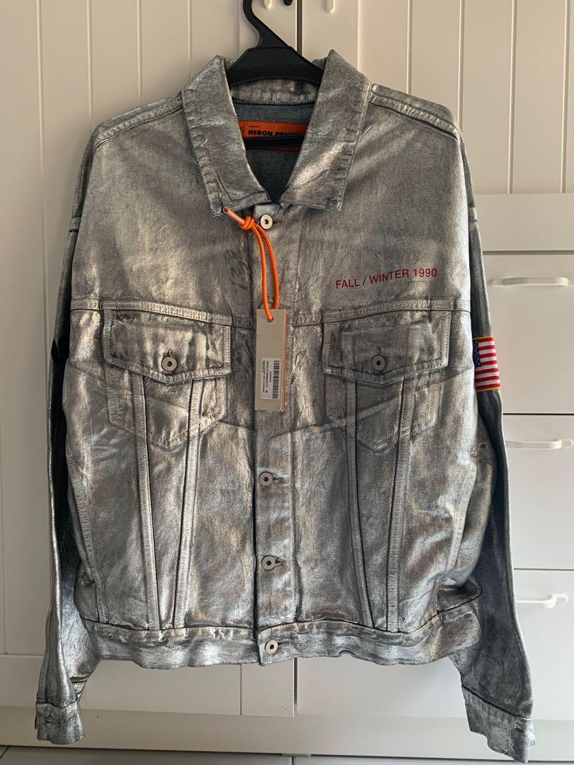 Heron preston deals silver jacket