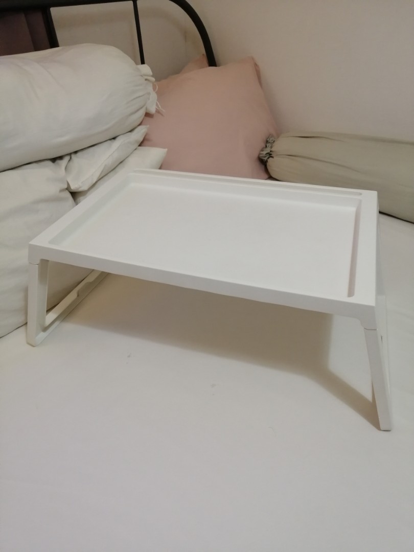 Ikea Klipsk Bed Tray in White, Furniture & Home Living, Furniture