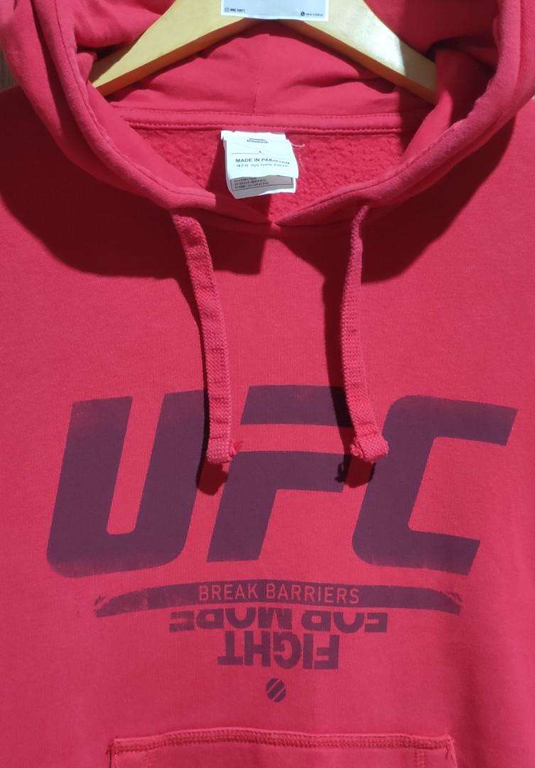 Reebok ufc hoodie shop pink