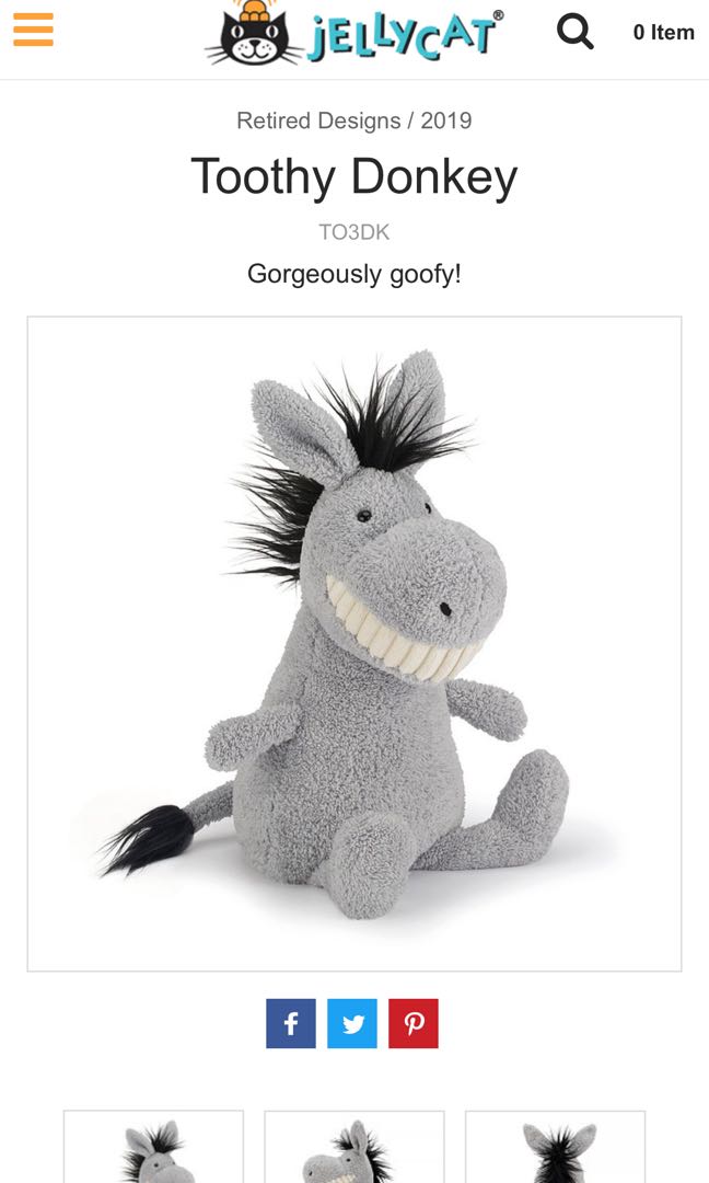 Toothy donkey shop