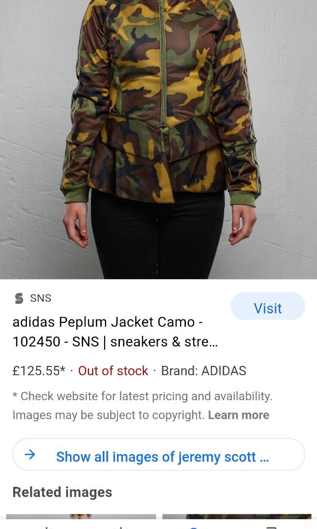 Jeremy scott adidas jacket for ladies Women s Fashion Coats Jackets and Outerwear on Carousell