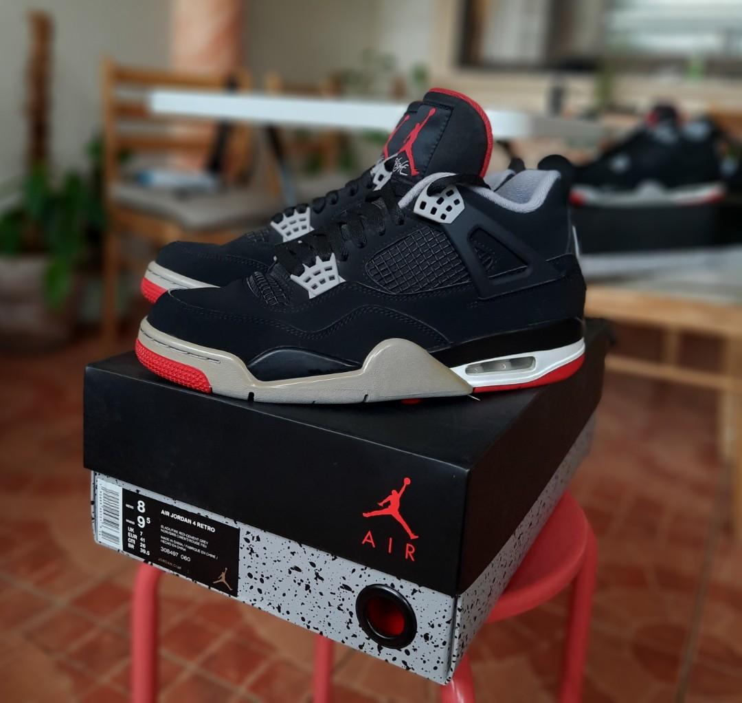 Jordan 4 bred 2019 top box