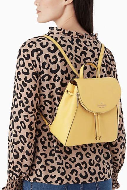 Yellow kate spade backpack sales