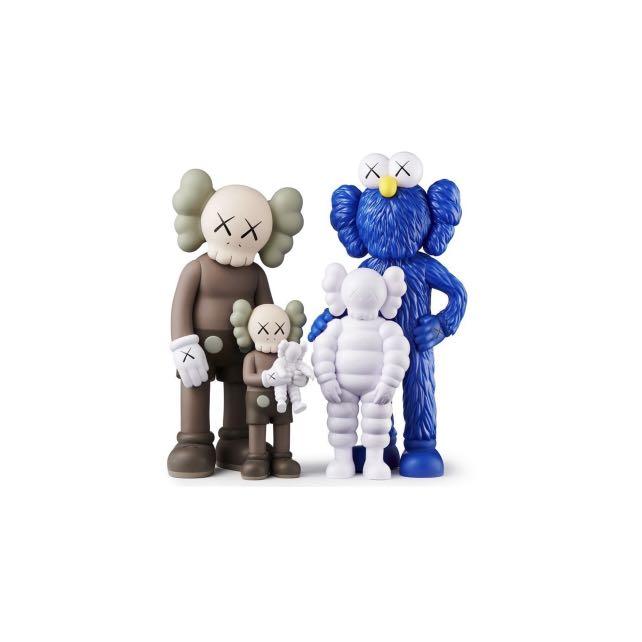 Medicom Toy KAWS retailers FAMILY BROWN BLUE