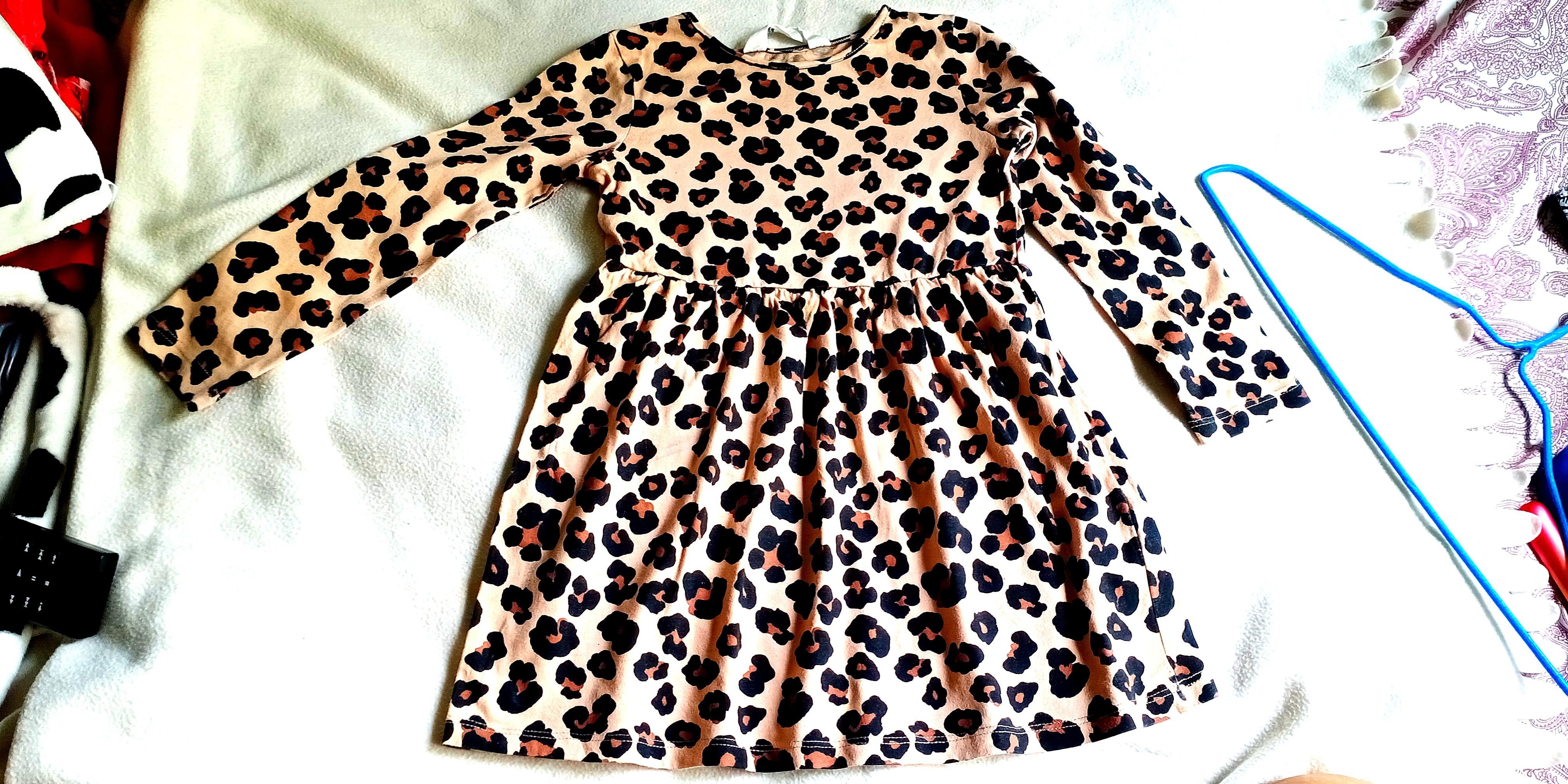 Girls top leopard dress