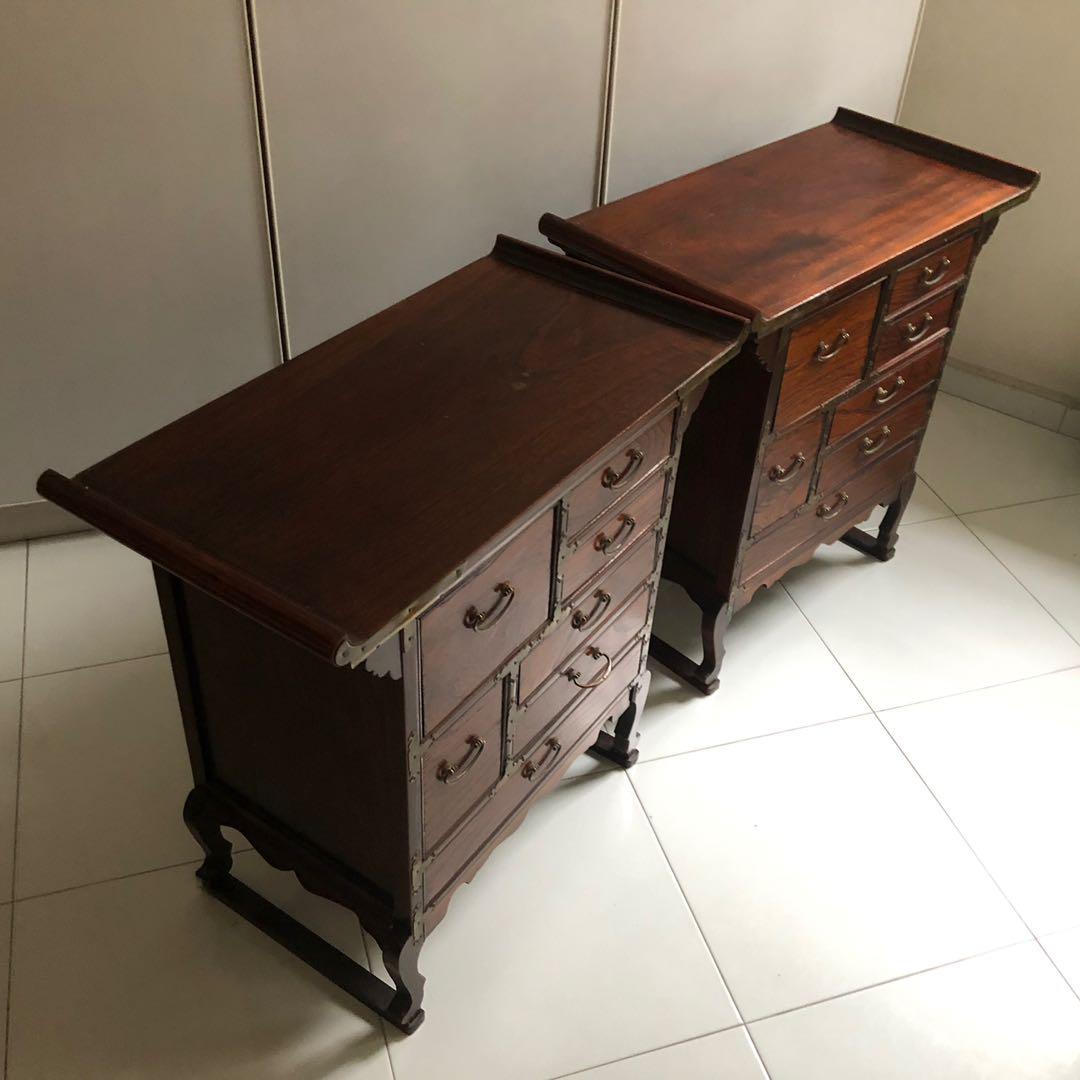 Korean Bedside Table, Furniture & Home Living, Furniture, Tables & Sets