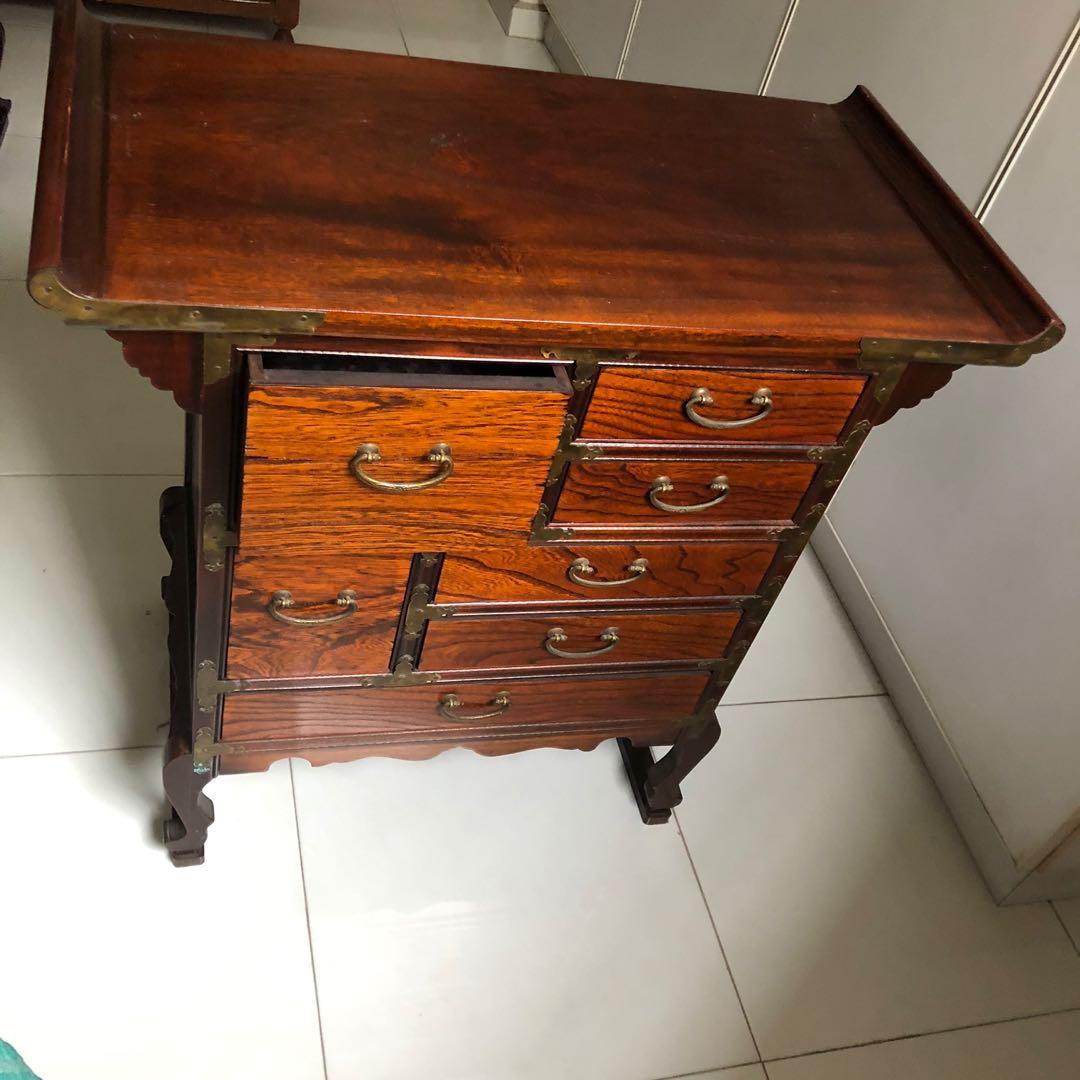 Korean Bedside Table, Furniture & Home Living, Furniture, Tables & Sets