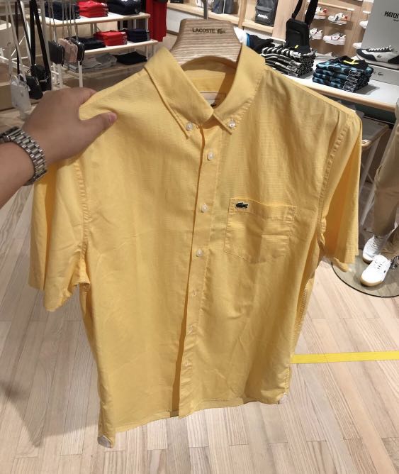 lacoste button down polo