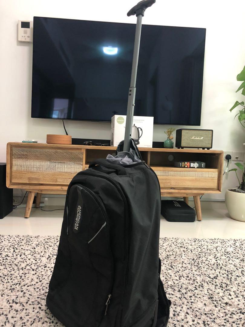 American tourister xeno 39l laptop trolley backpack sale