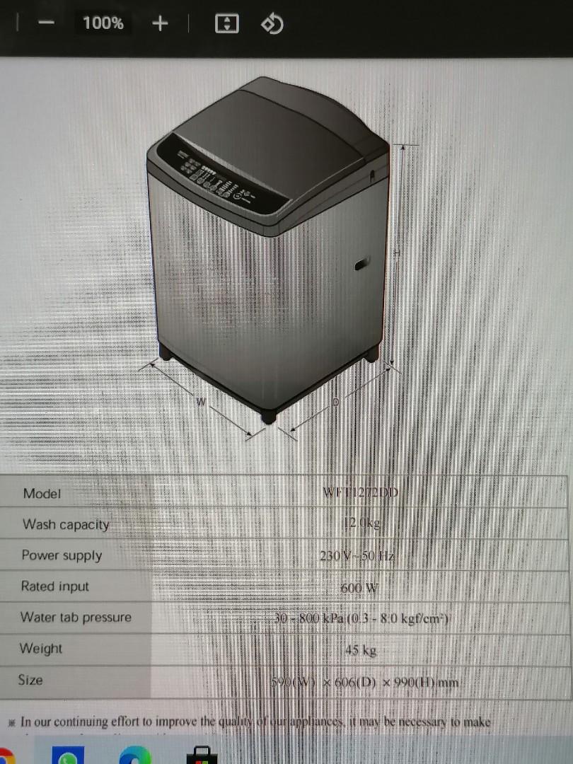 LG Top Load Smart washing machine, TV & Home Appliances, Washing