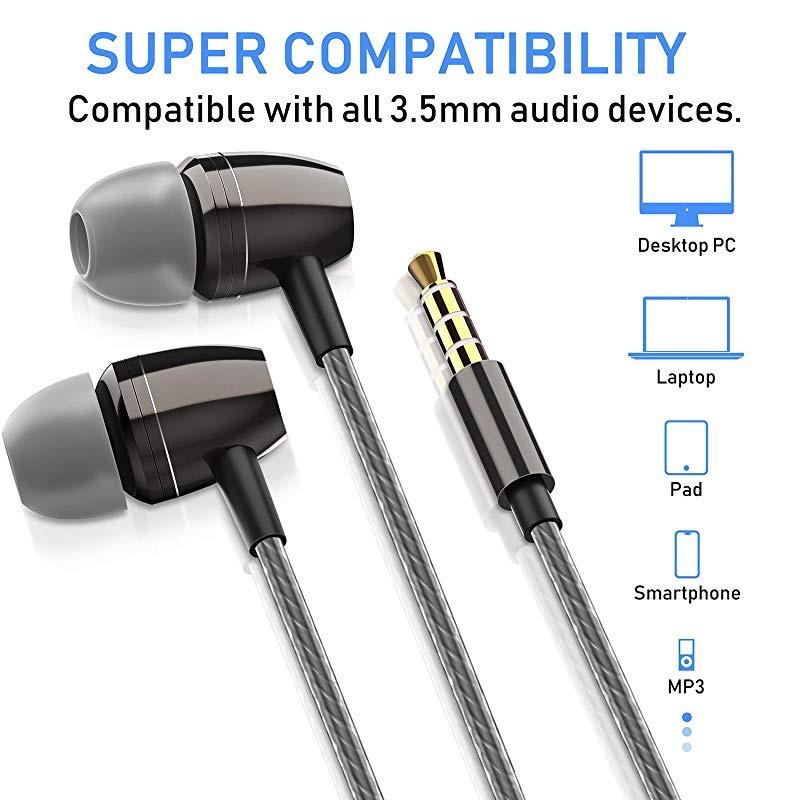 M3212) Blukar Earphones, In-Ear Headphones Earphones with Pure Sound and High  Sensitivity Microphone-Noise Isolating, High Definition, Tangle Free for  iPhone, iPod, iPad, Tablets and All 3.5mm Audio Jack, Audio, Earphones on  Carousell